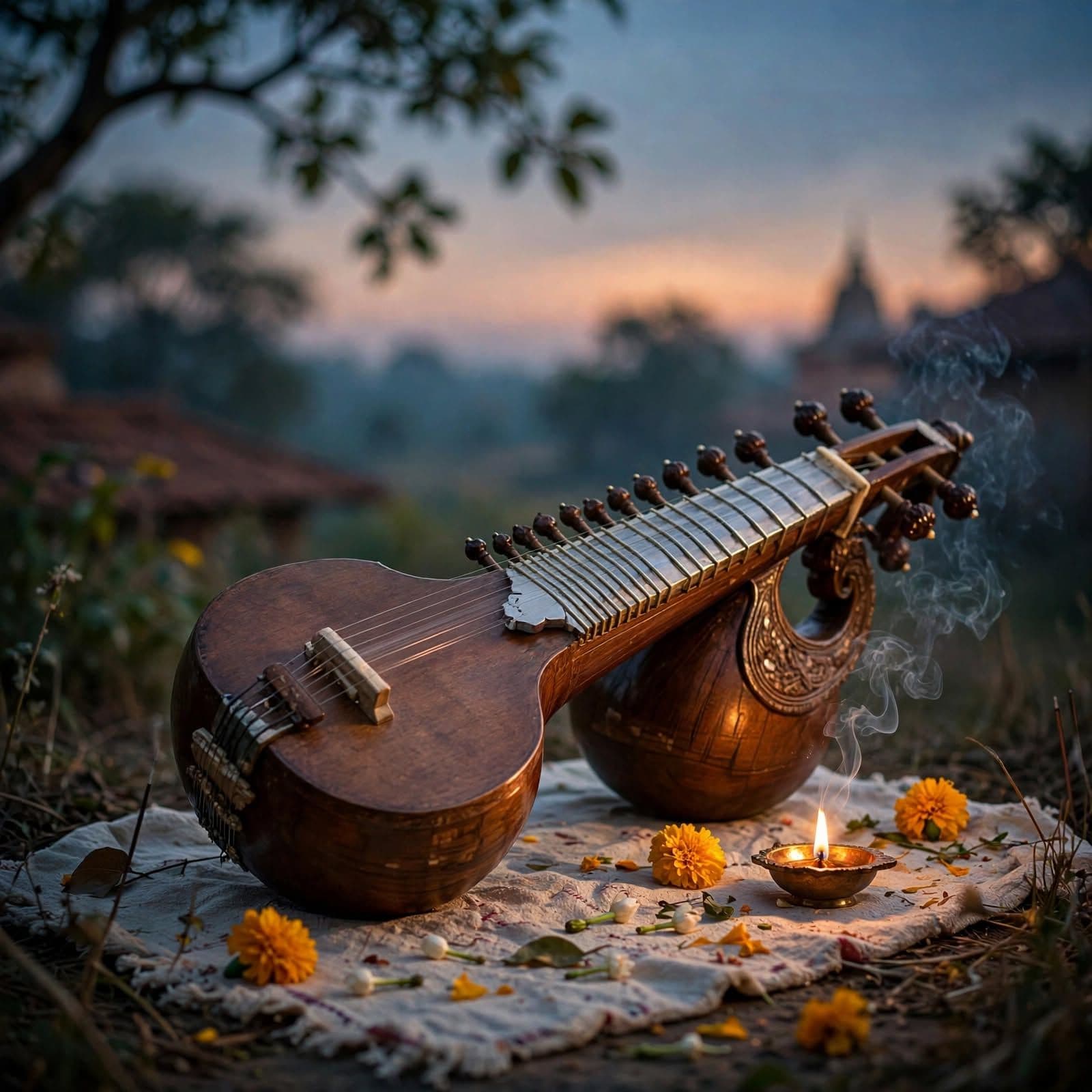 Hindustani Sarod at Dusk