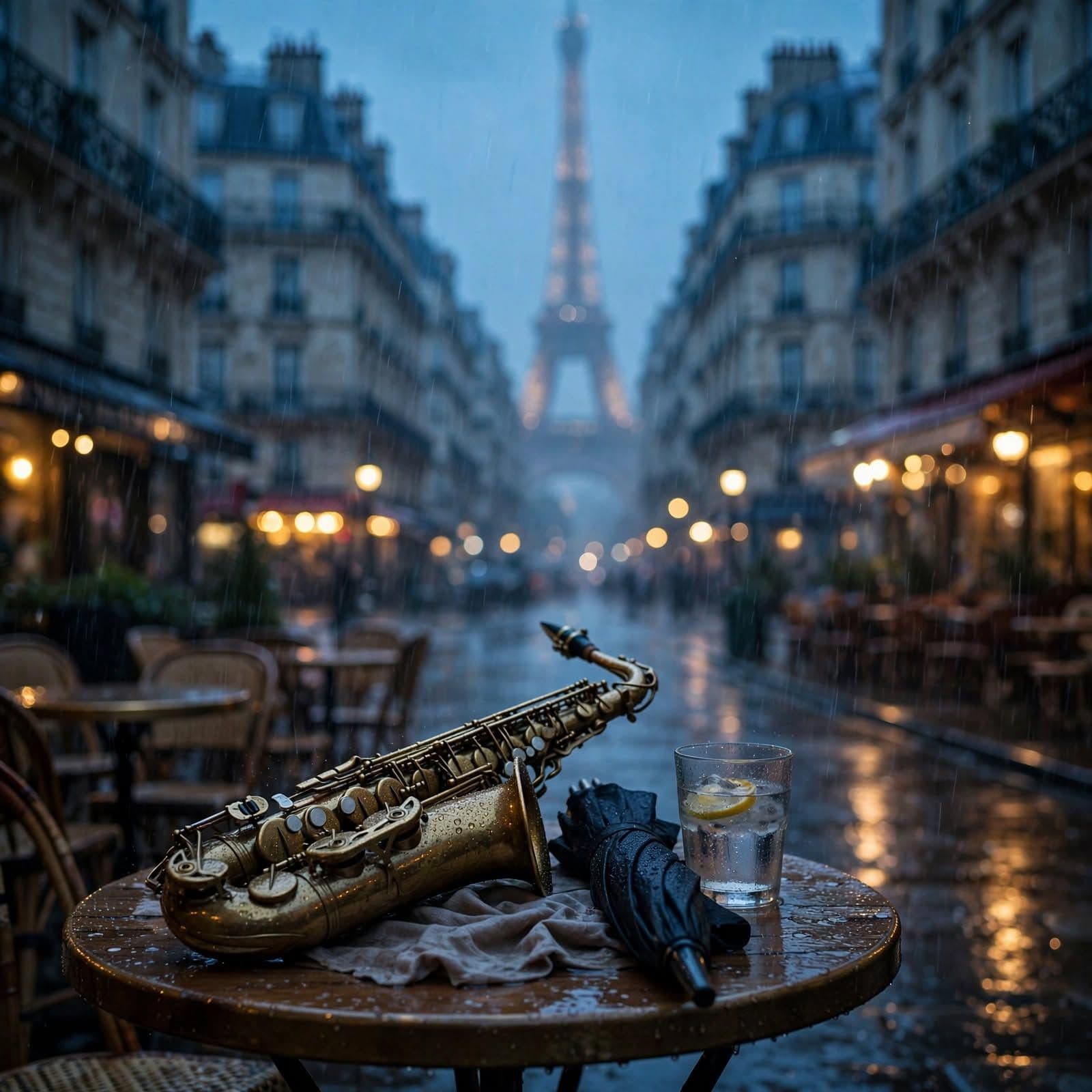 Rainy Parisian Dusk (Take 5) French Jazz Music