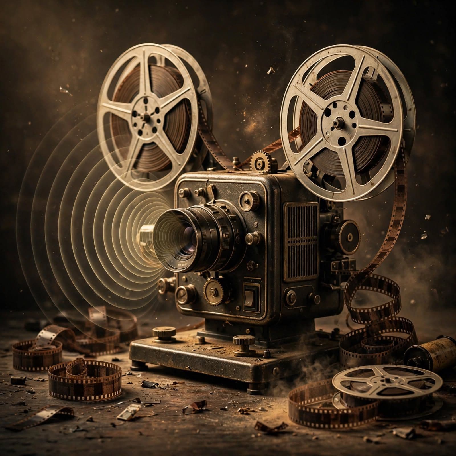 Vintage 16mm Film Projector Sound Effect