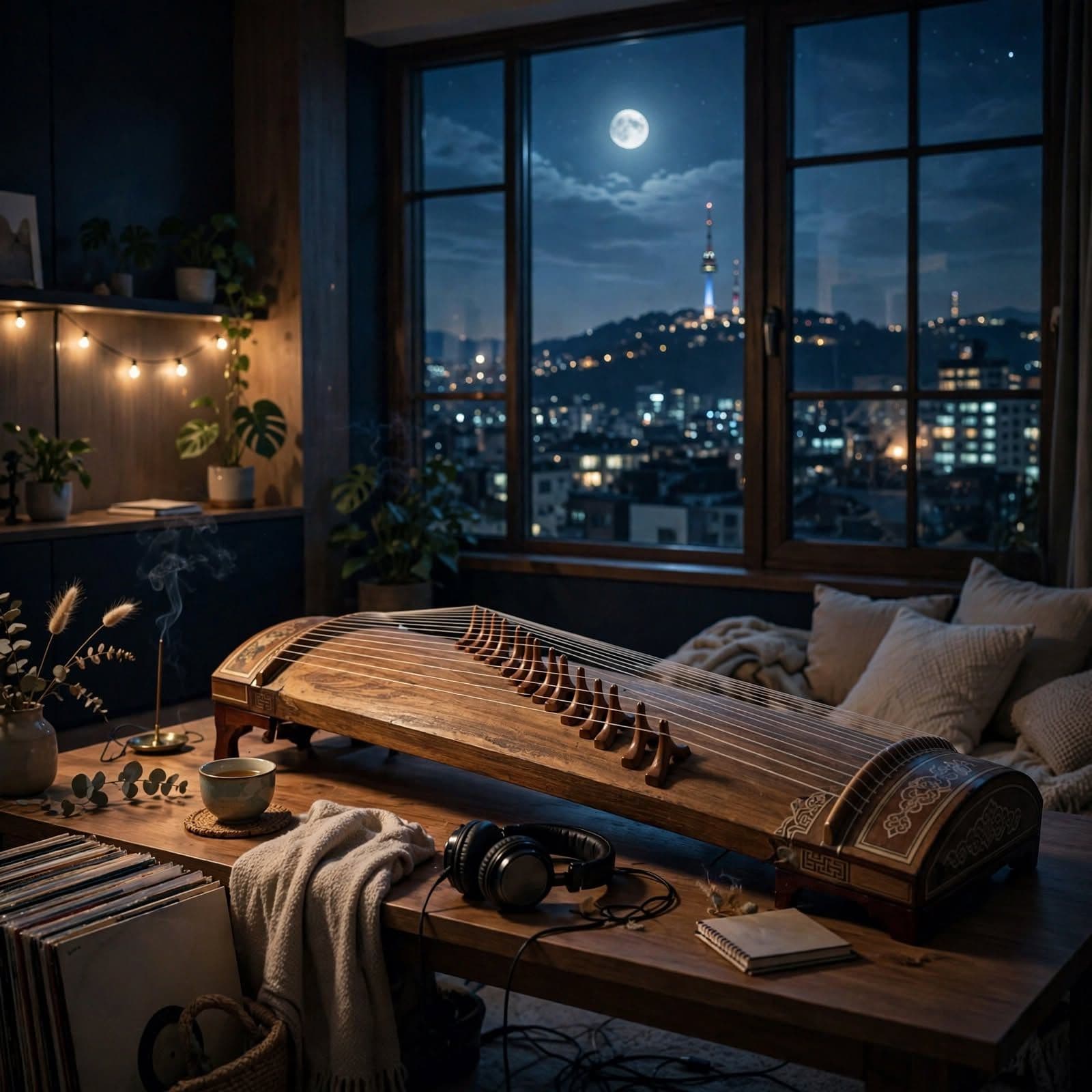 Midnight Gayageum Lo-Fi Korean Chill Beats