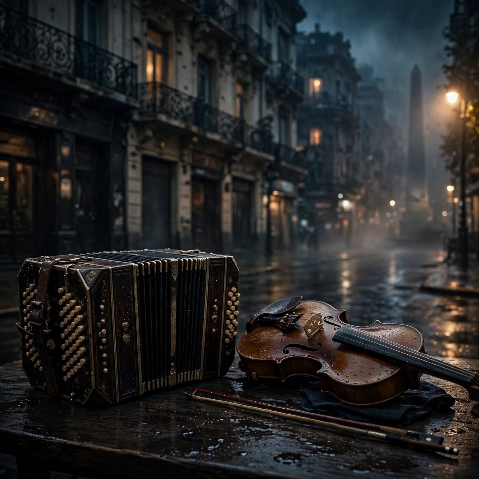 Argentine Tango Noir Bandoneon and Violin in Buenos Aires