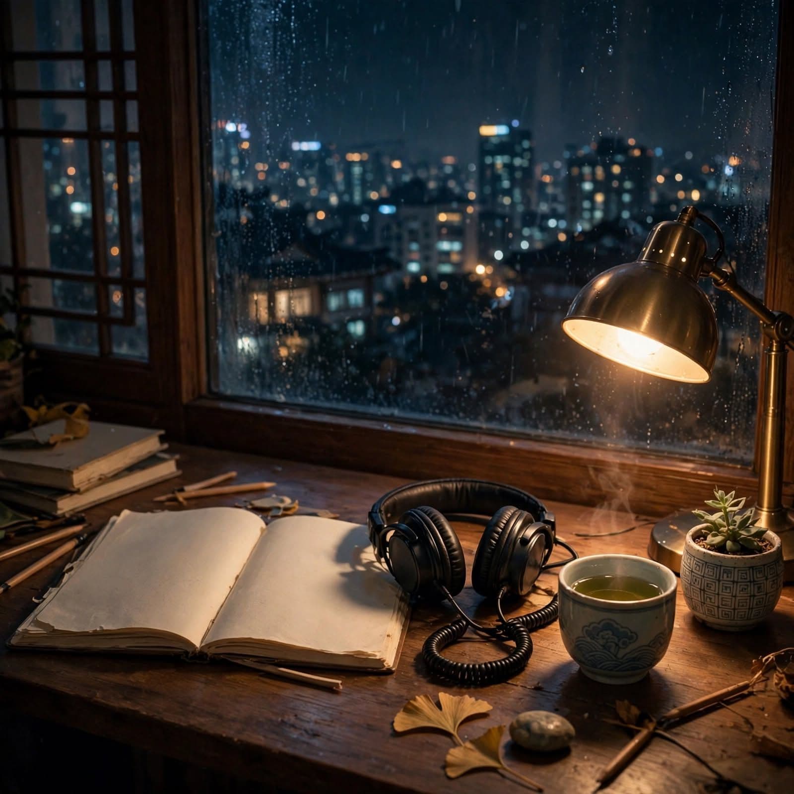 Late Night Study Session Korean Lo-Fi Beats