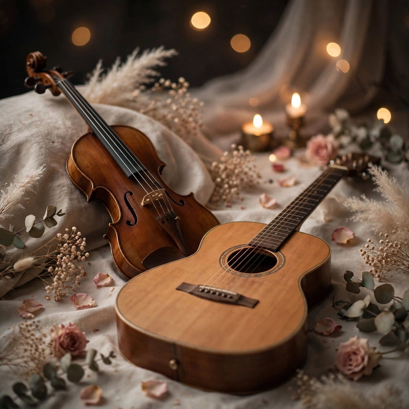 Romantic Background Music Soft Cinematic Violin and Guitar