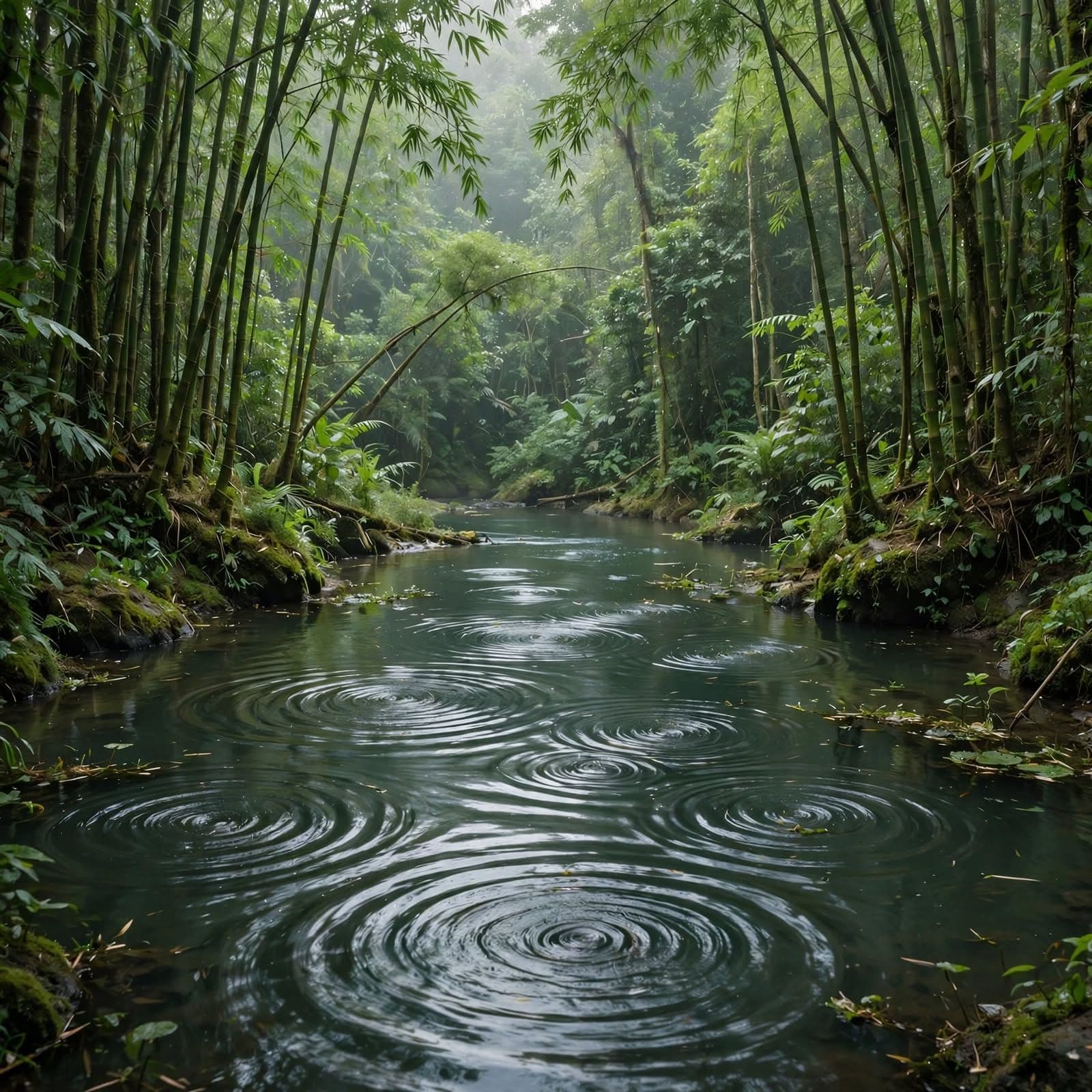 Bamboo and River Pulse Amazon Ambient Music